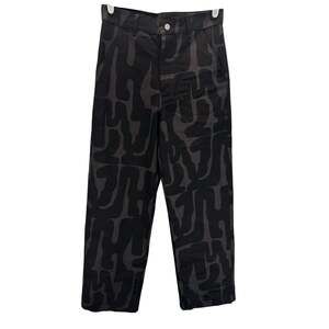 NWT OAS Script Gonza Pants Darl Brown XS Wide Leg Streetwear Men's